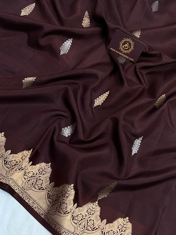 Bown Pure Katan Silk Banarasi Handloom Saree