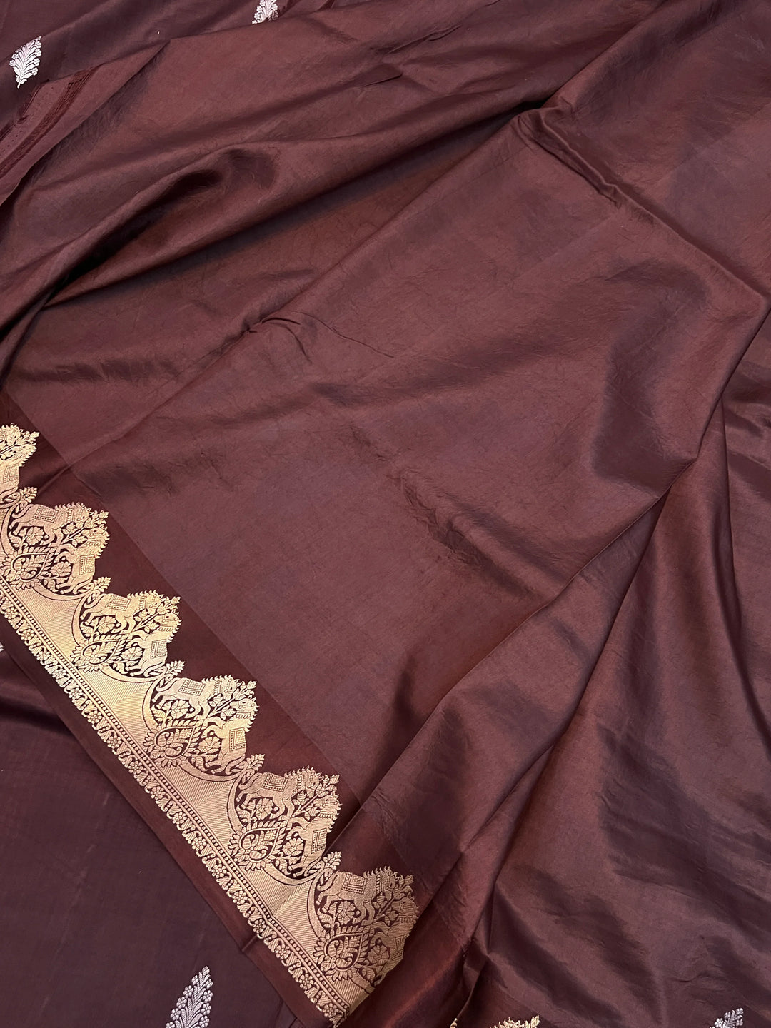 Bown Pure Katan Silk Banarasi Handloom Saree