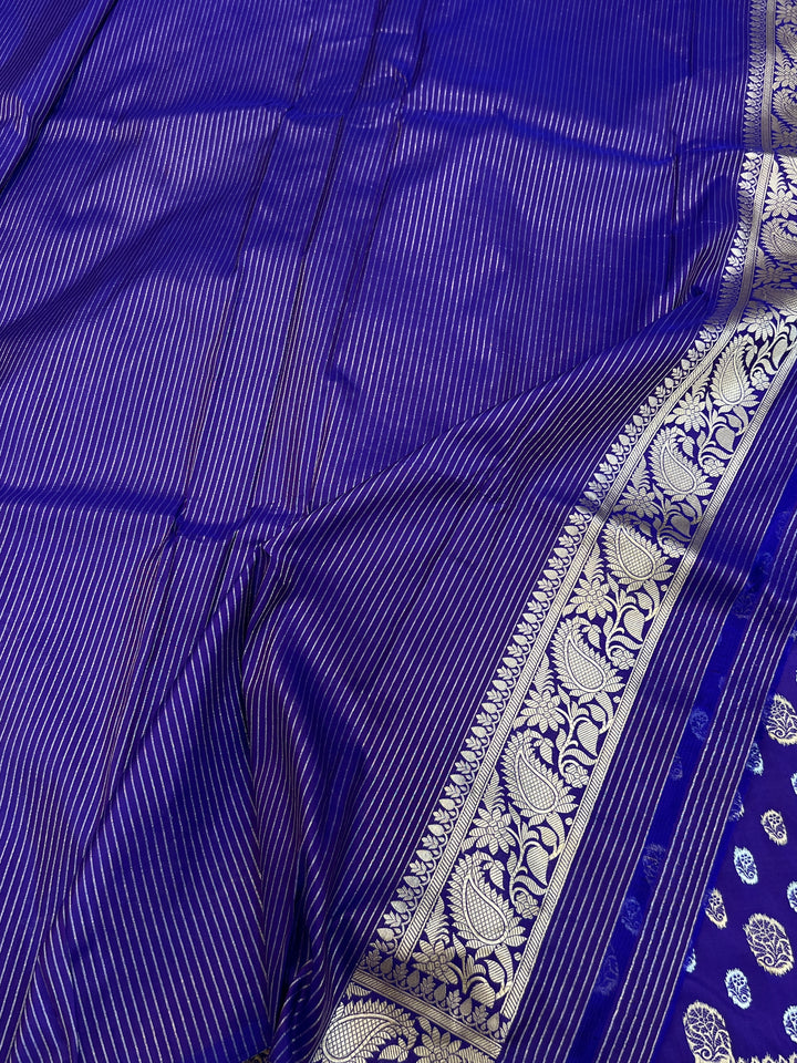 Purple Pure Banarasi Handloom Katan Silk Saree - Aura Benaras