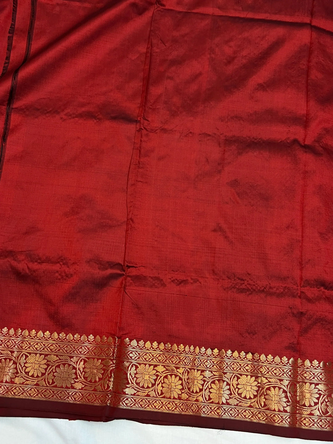 Maroon Pure Katan Silk Handloom Banarasi Saree