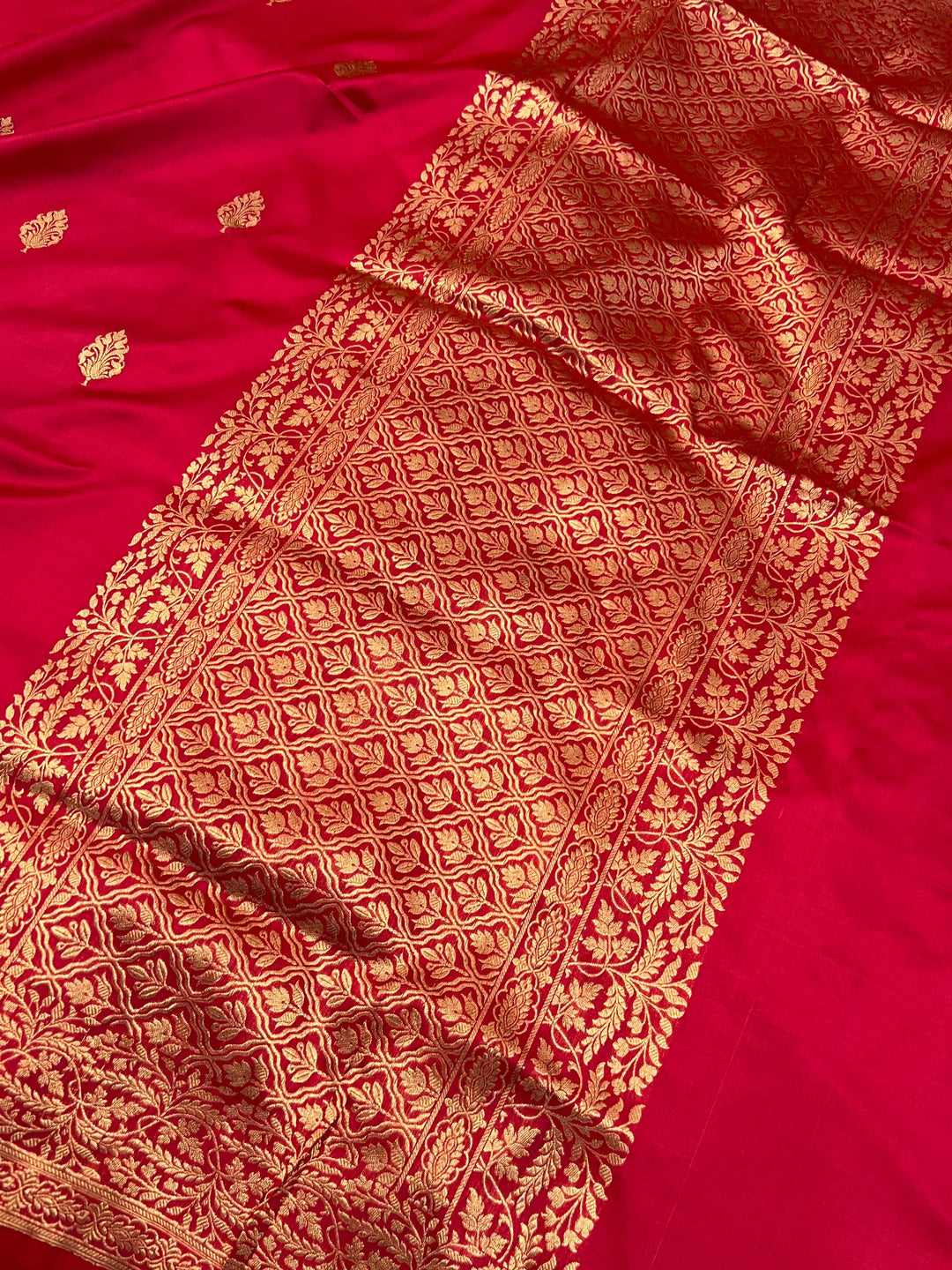 Pink Pure Katan Silk Handloom Banarasi Saree