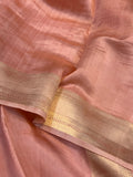 Old Rose Pure Banarasi Handloom Silk Saree