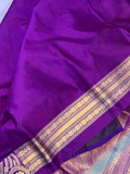 Lilic Banarasi Handloom Kora Silk Saree - Aura Benaras