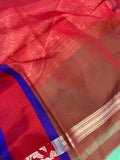 Green Banarasi Handloom Kora Silk Saree - Aura Benaras