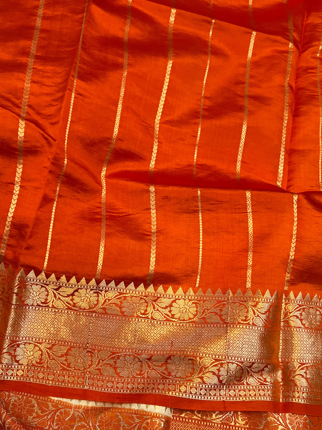 White Pure Banarasi Handloom Silk Saree