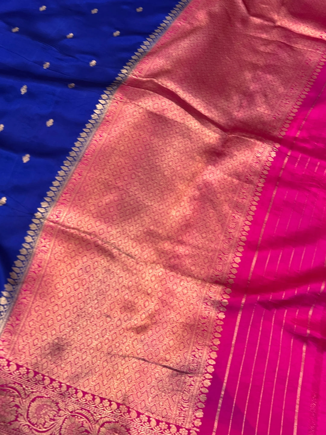 Royal Blue Pure Banarasi Handloom Silk Saree