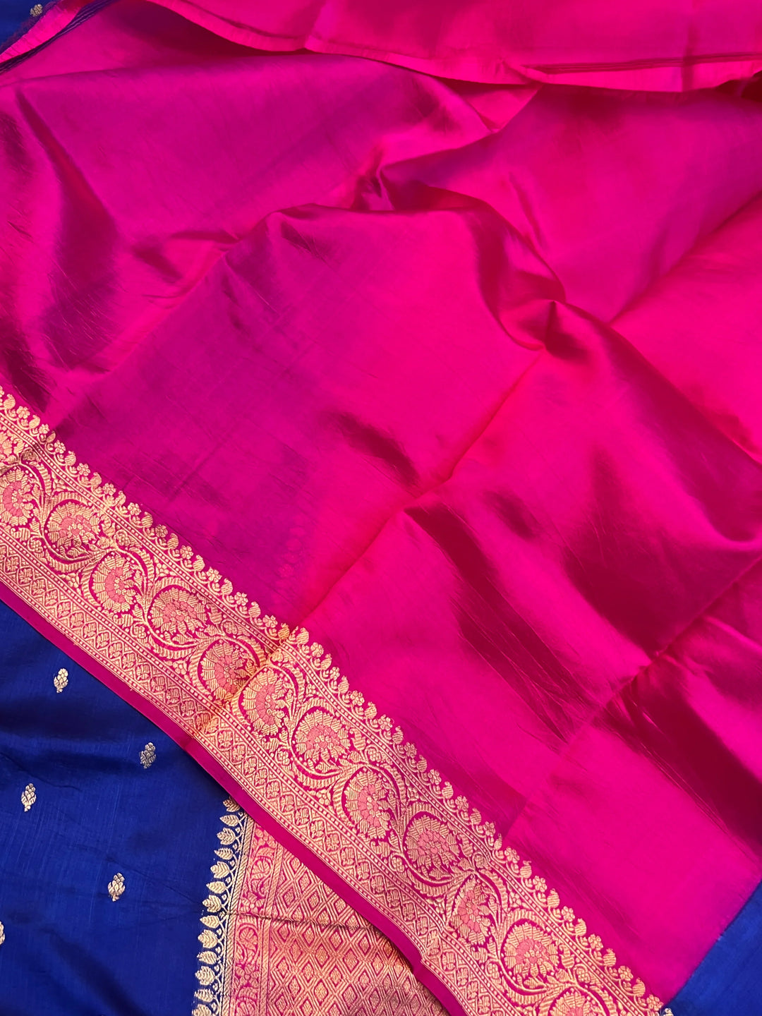Royal Blue Pure Banarasi Handloom Silk Saree