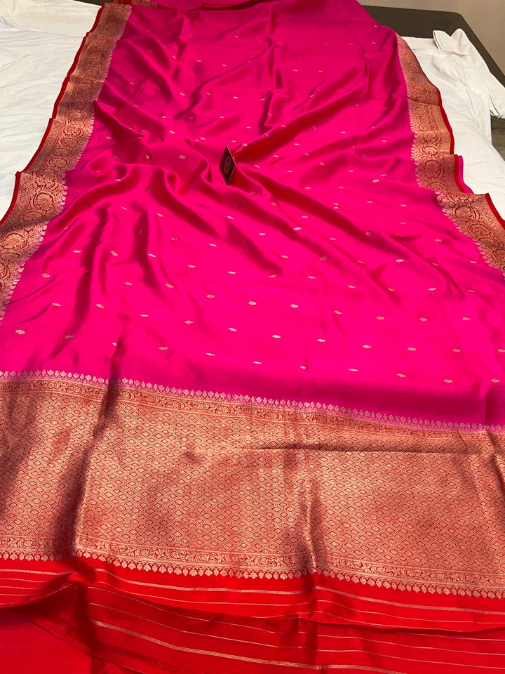 Rani Pure Banarasi Handloom Silk Saree