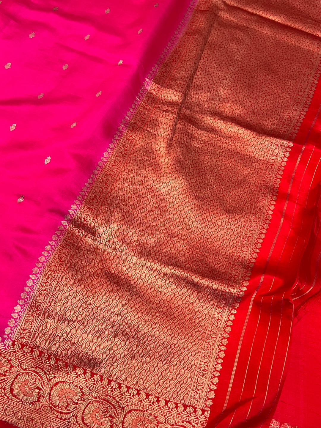 Rani Pure Banarasi Handloom Silk Saree