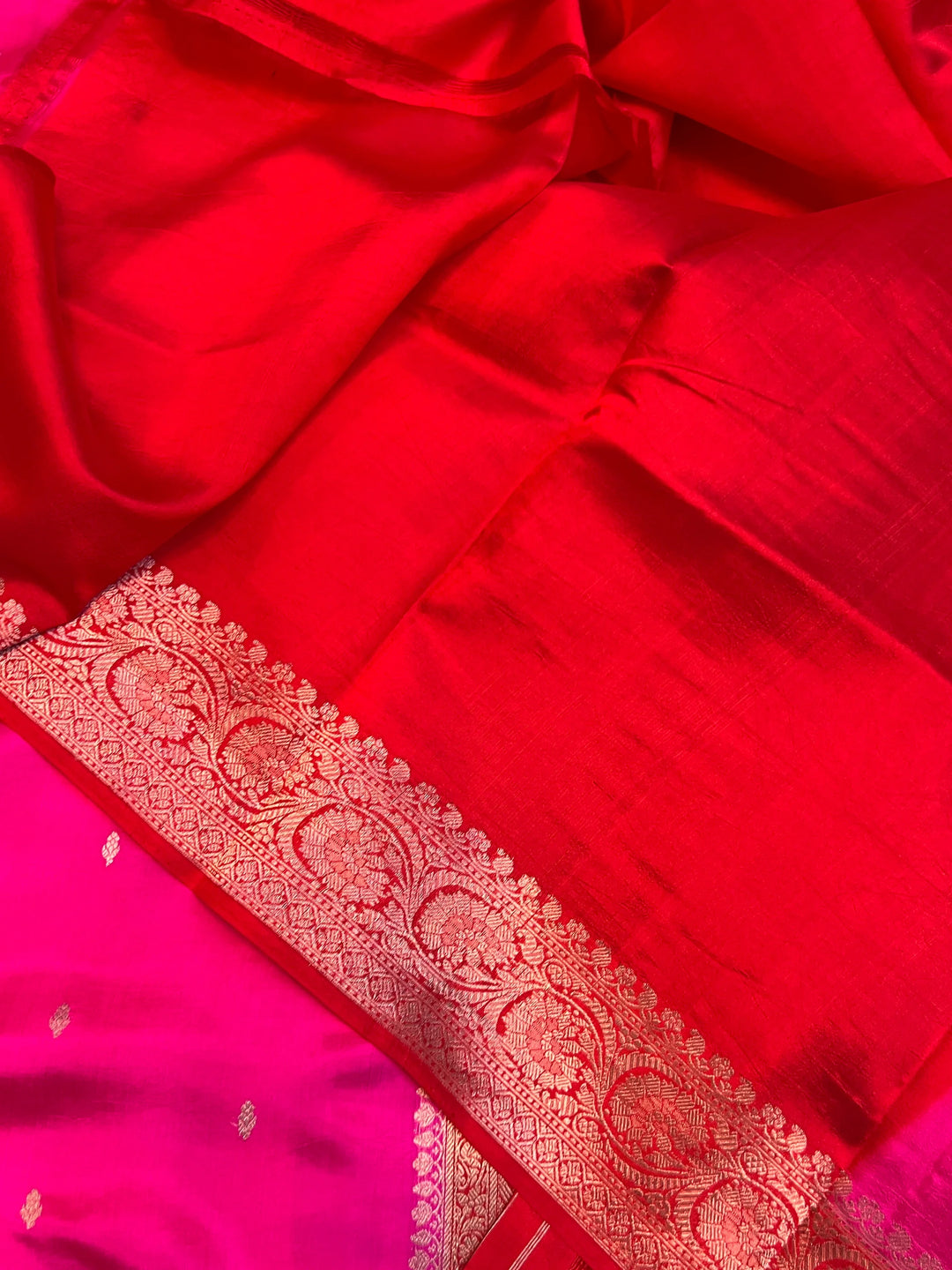 Rani Pure Banarasi Handloom Silk Saree