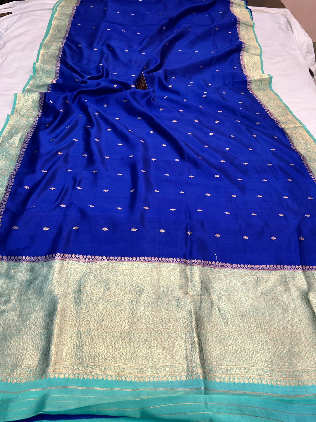 Royal Blue Pure Banarasi Handloom Silk Saree
