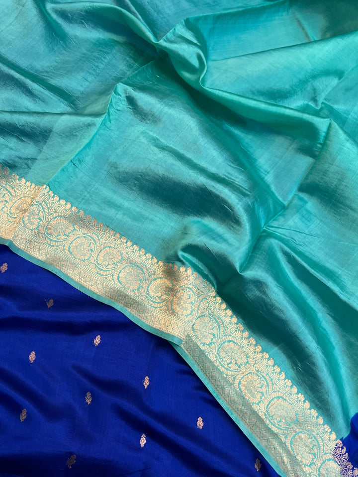 Royal Blue Pure Banarasi Handloom Silk Saree