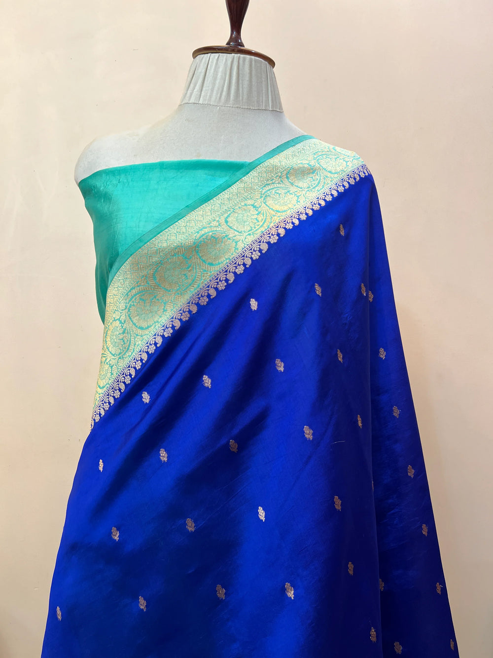 Royal Blue Pure Banarasi Handloom Silk Saree
