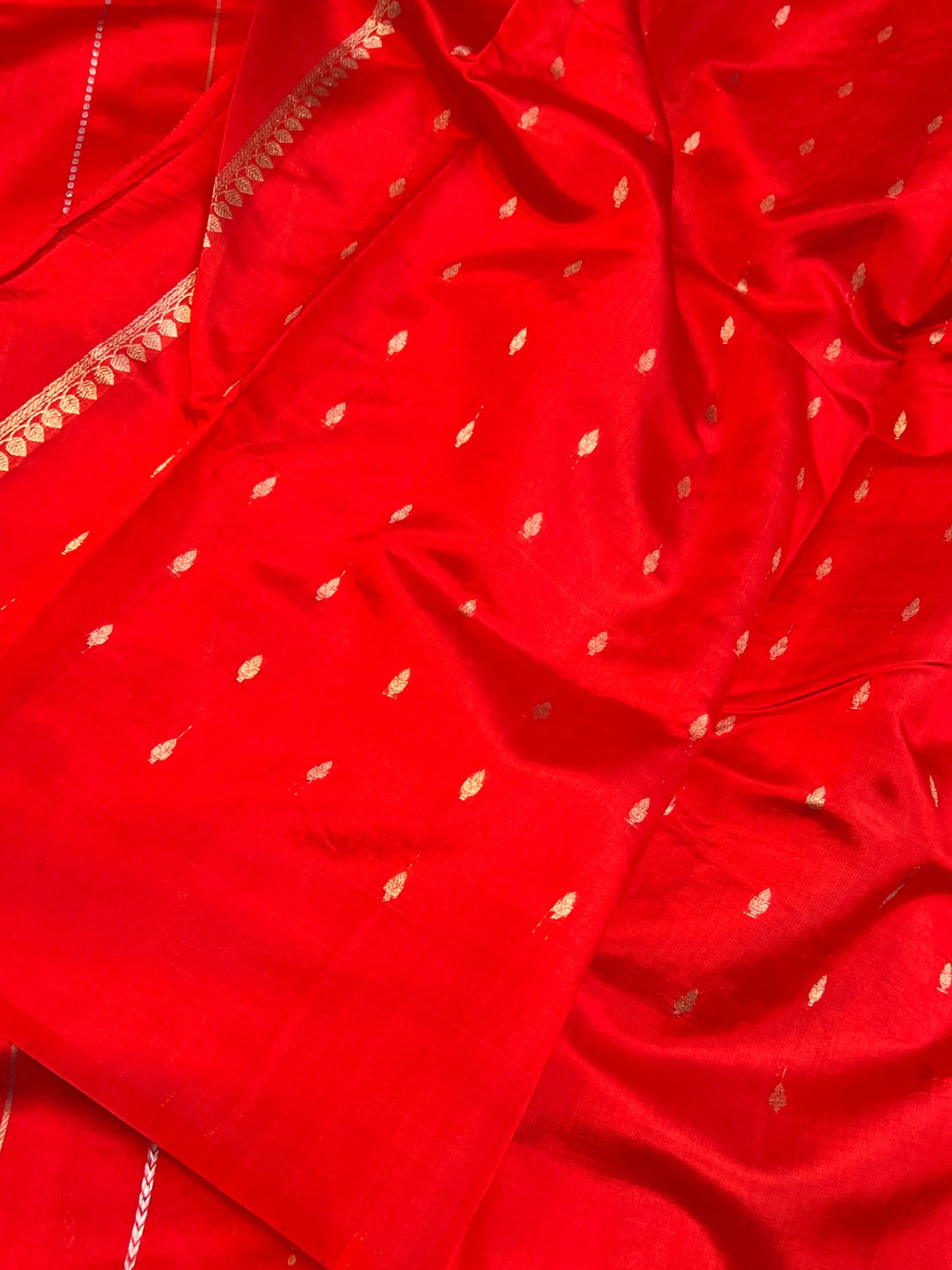 Red Pure Silk Handloom Banarasi Saree