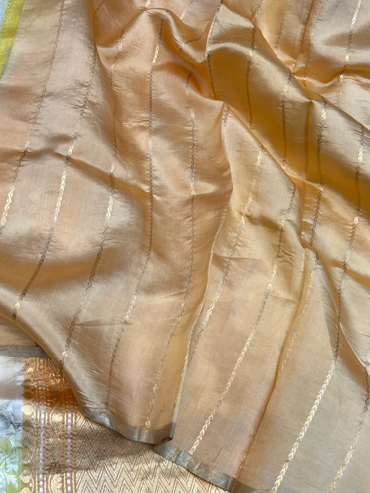 Yellow Pure Banarasi Handloom Silk Saree