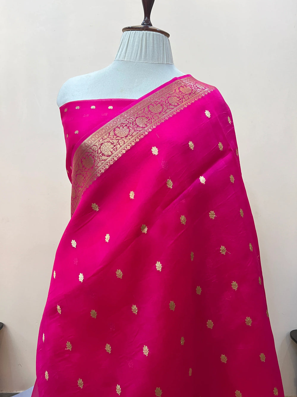 Rani Banarasi Handloom Kora Silk Saree
