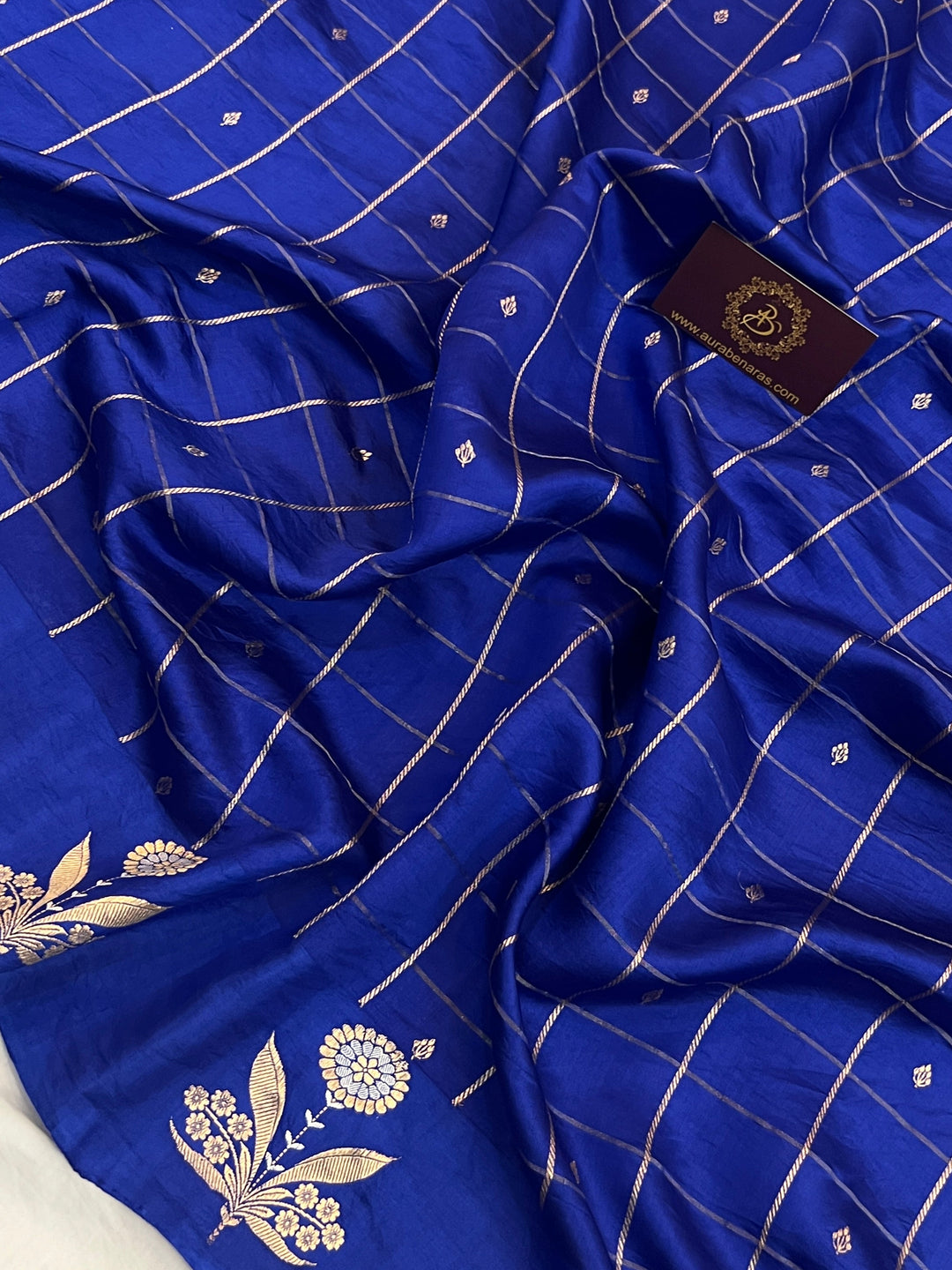 Royal Blue Pure Banarasi Handloom Silk Saree