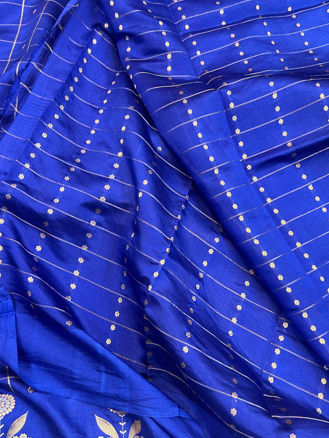 Royal Blue Pure Banarasi Handloom Silk Saree