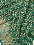 Beige Pure Banarasi Khaddi Crepe Silk Saree - Aura Benaras