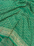 PaniPink Pure Banarasi Khaddi Crepe Silk Saree - Aura Benaras