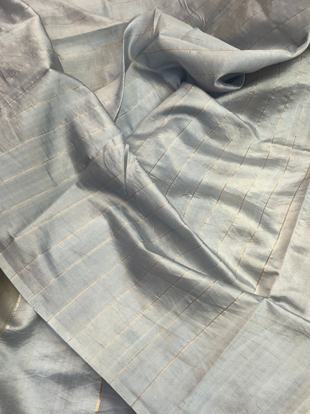 Grey Pure Silk Handloom Banarasi Saree