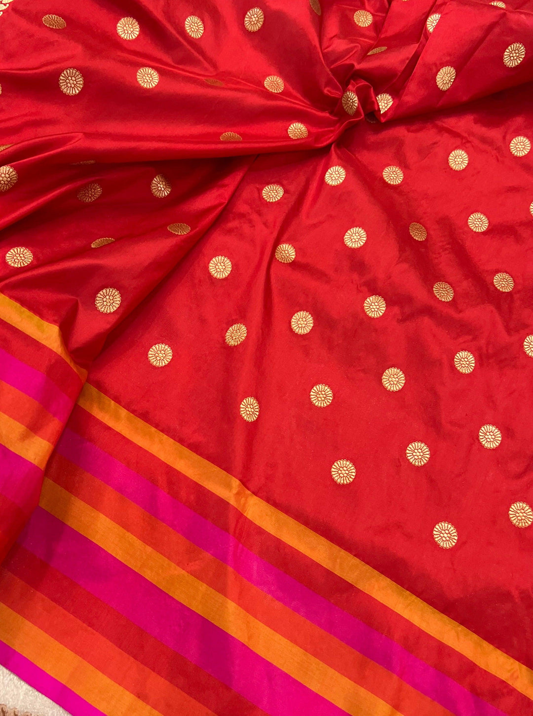 Pastel Pink Banarasi Handloom Katan Tissue Silk Saree - Aura Benaras