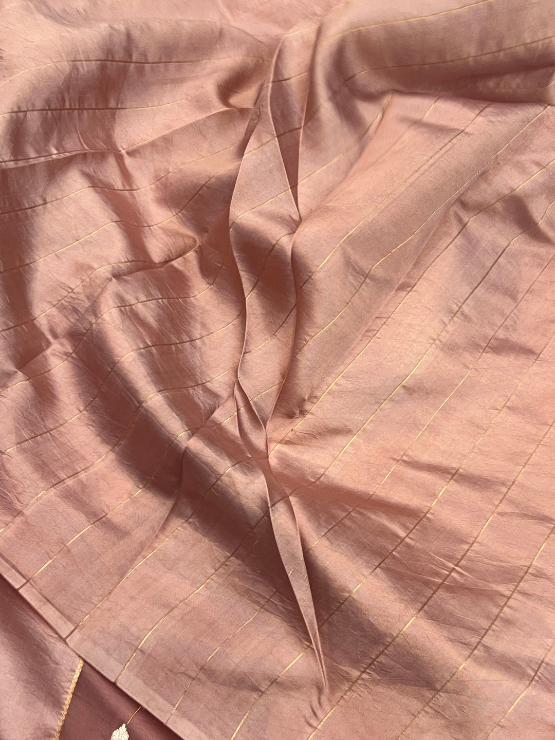 Onion Pink Pure Silk Handloom Banarasi Saree