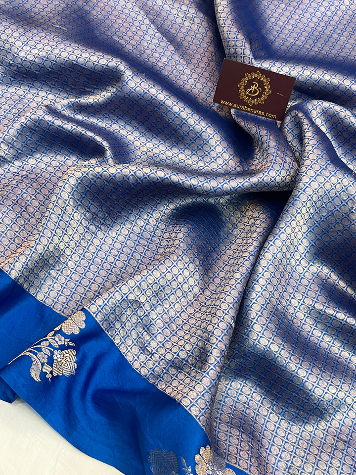 Blue Pure Banarasi Handloom Silk Saree