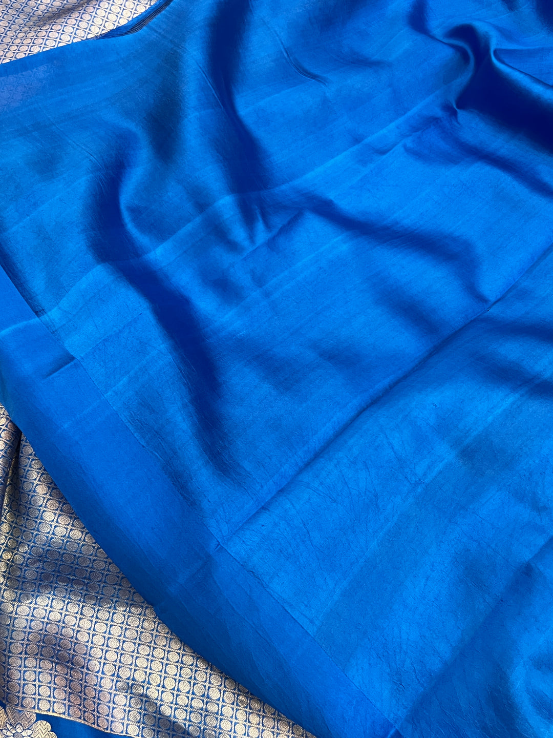 Blue Pure Banarasi Handloom Silk Saree