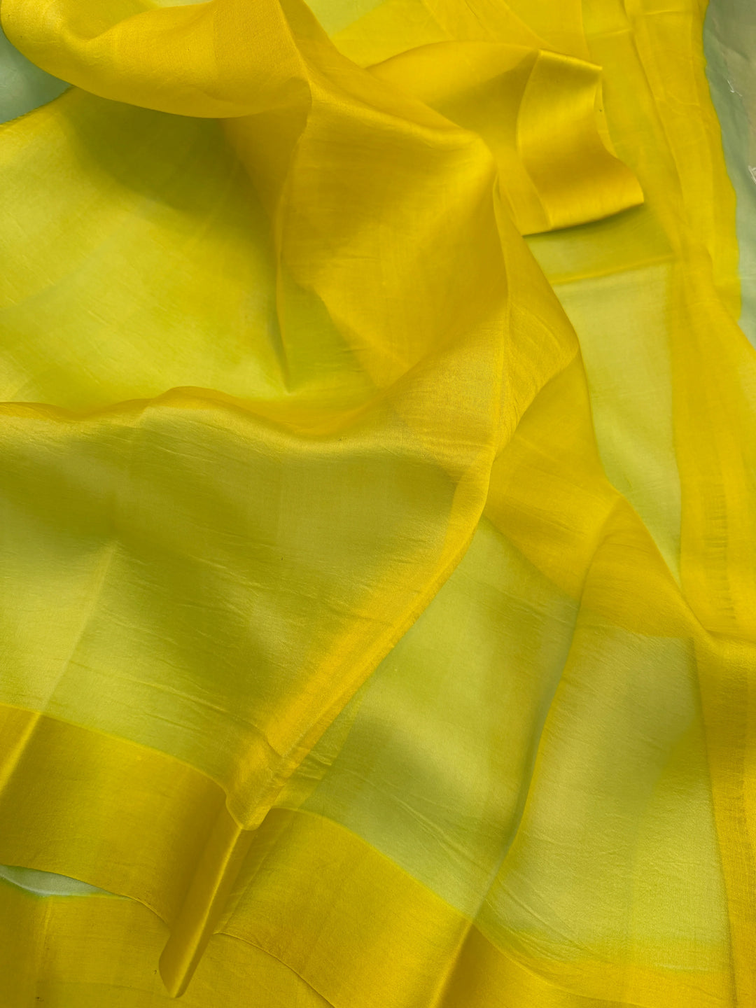 Sea Green Pure Kora Silk Handloom Banarasi Saree