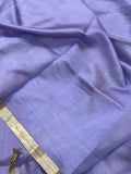 Lavender Pure Banarasi Handloom Silk Saree - Aura Benaras