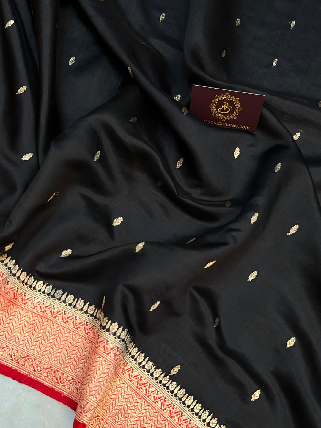 Black Pure Silk Handloom Banarasi Saree