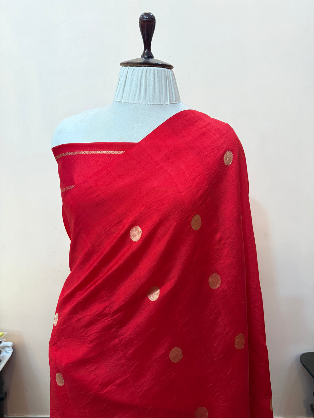 Red Pure Silk Handloom Banarasi Saree