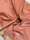 Old Rose Pure Banarasi Handloom Silk Saree - Aura Benaras