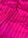 Rani Pink Pure Banarasi Handloom Silk Saree - Aura Benaras