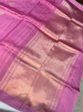 Mauve Pure Banarasi Handloom Silk Saree - Aura Benaras