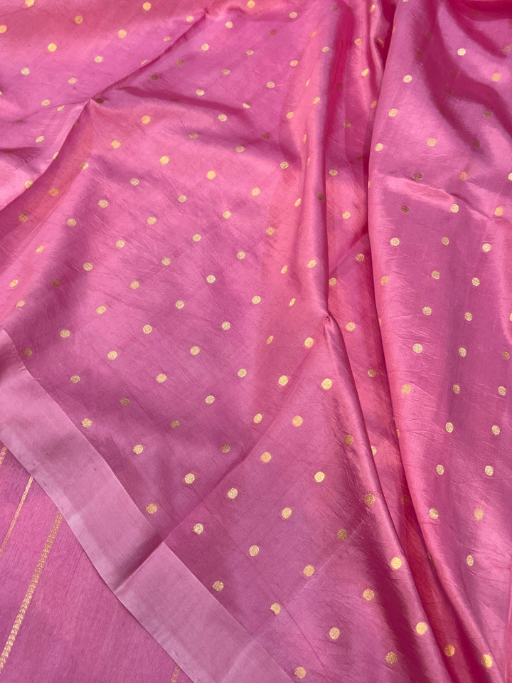 Mauve Pure Banarasi Handloom Silk Saree - Aura Benaras