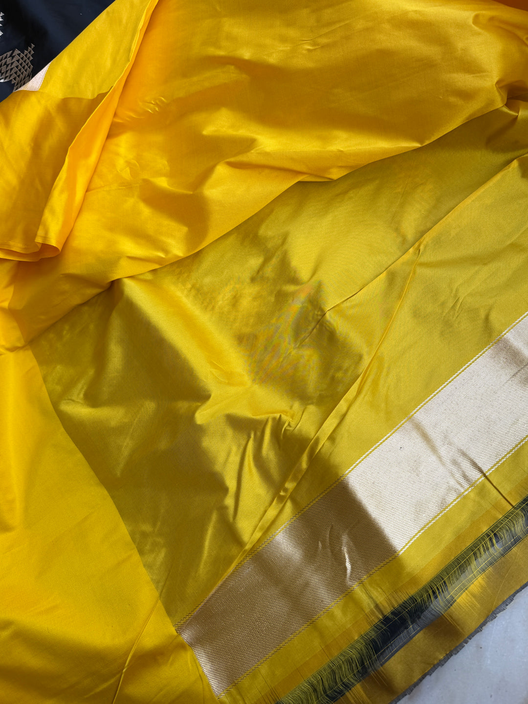 Black Designer Pure Katan Silk Banarasi Handloom Saree