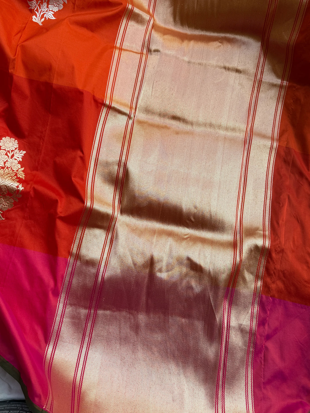 Pure Rangkaat Katan Silk Saree with Sona Rupa Butas