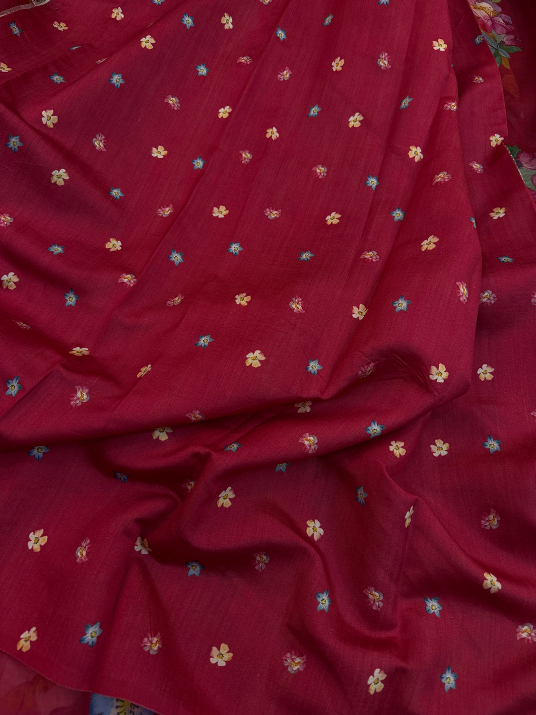 Maroon Banarasi Handloom Kora Silk Saree