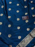 Teal Katan Silk Handwoven Banarasi Suit Set - Aura Benaras