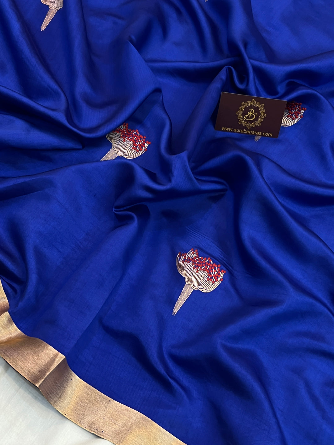Royal Blue Pure Banarasi Handloom Silk Saree