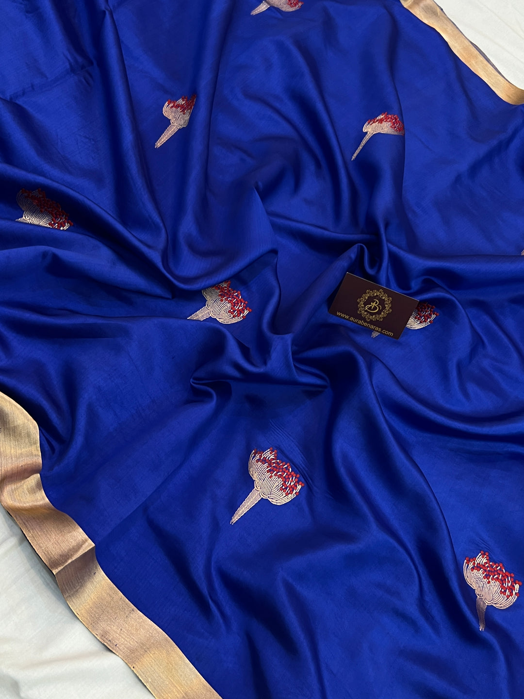 Royal Blue Pure Banarasi Handloom Silk Saree