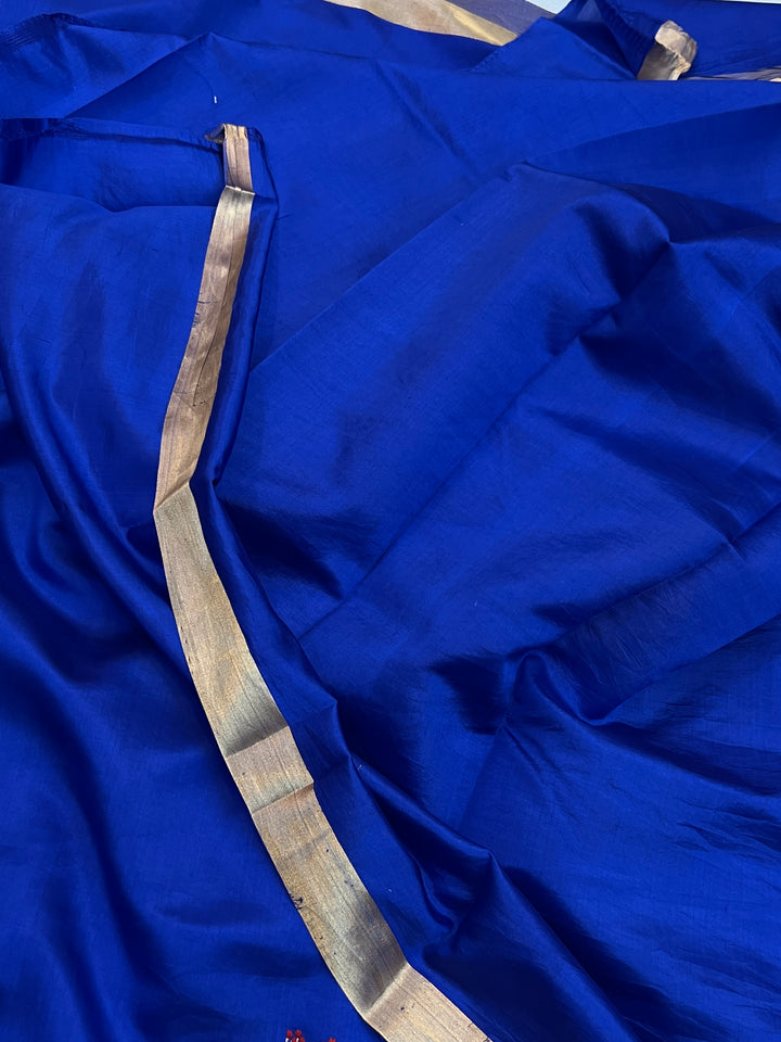 Royal Blue Pure Banarasi Handloom Silk Saree