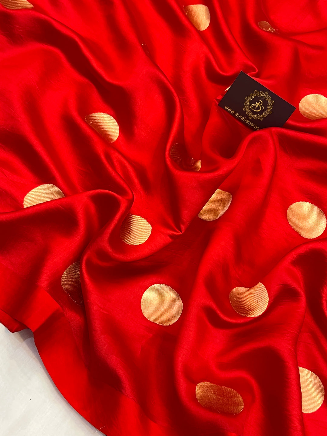Red Pure Silk Handloom Banarasi Saree