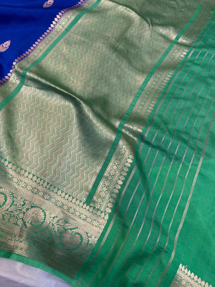 Royal Blue Pure Banarasi Handloom Silk Saree