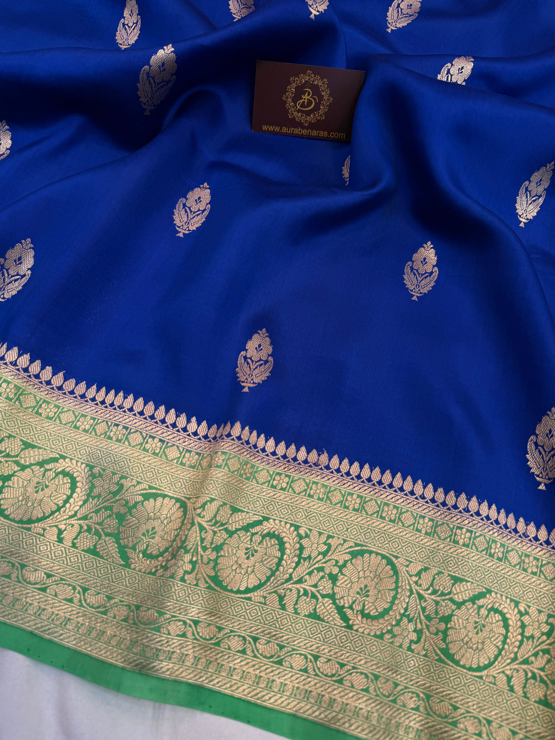 Royal Blue Pure Banarasi Handloom Silk Saree