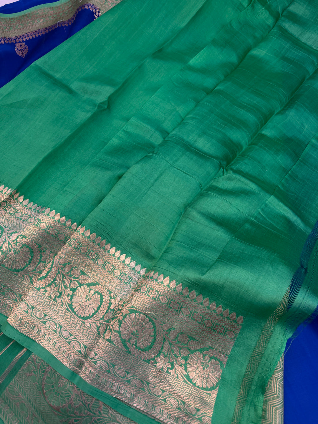Royal Blue Pure Banarasi Handloom Silk Saree