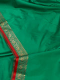 Sea Green Banarasi Handloom Soft SIlk Saree - Aura Benaras