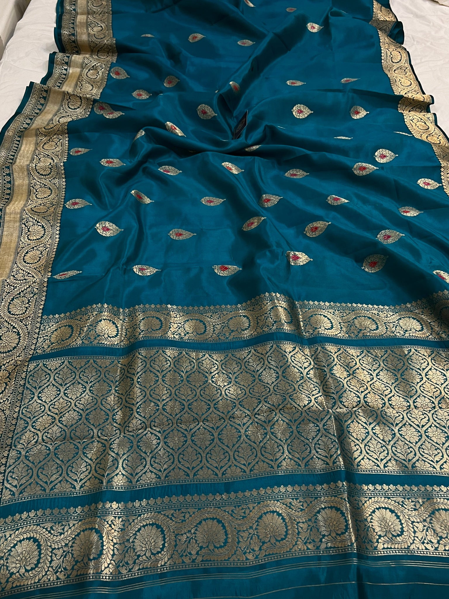 Pure Silk Paithani In Morpankhi Green